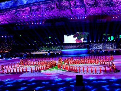 山東省運會開幕式绿巨人福利导航廠家工程案例